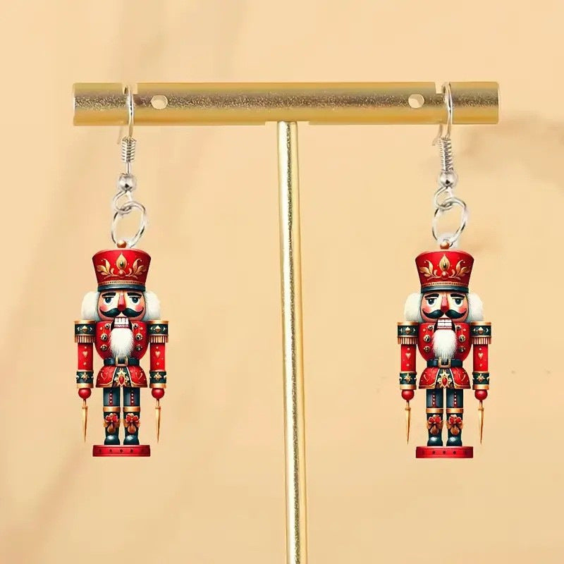 Wholesale Nutcracker King Earrings Christmas Holiday Earrings